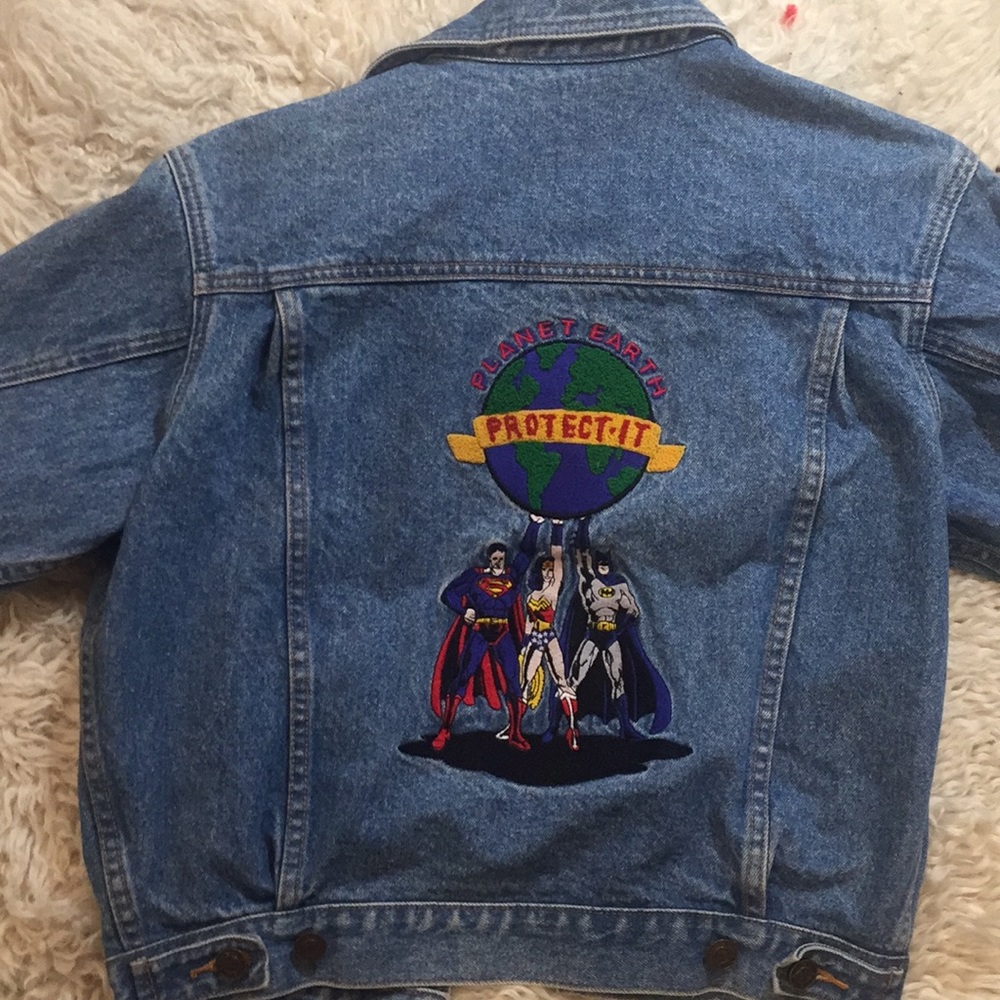 Vintage marvel jean jacket